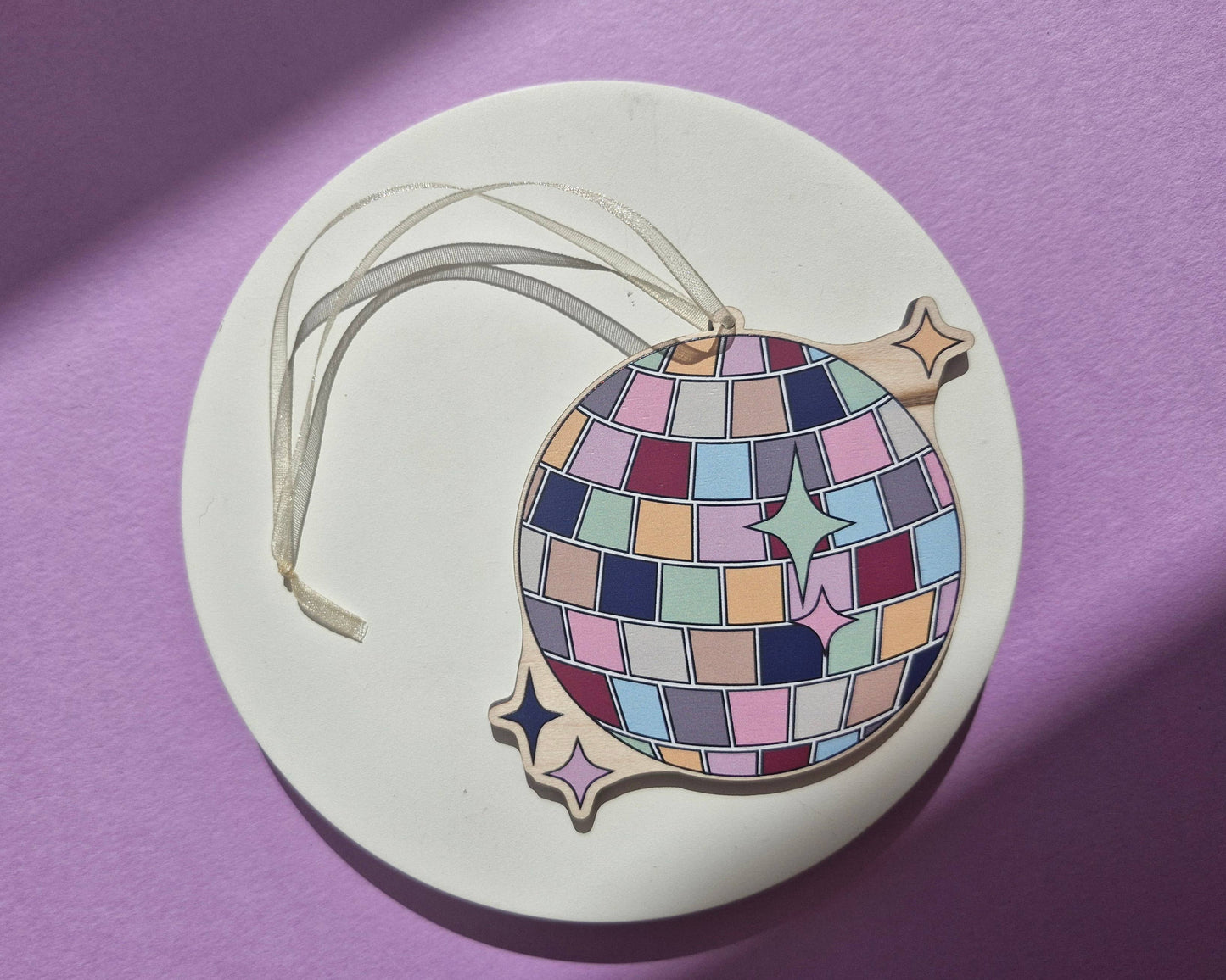Danni Boden Designs - Taylor Swift ERA's Disco Ball Bauble/ Wooden Hanging Charm