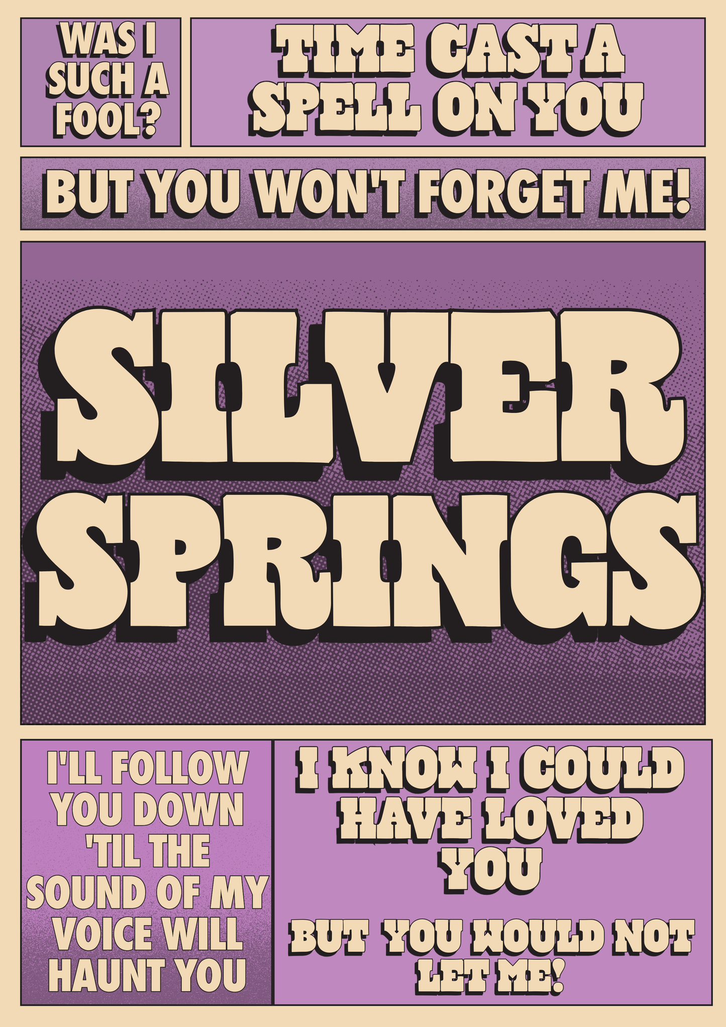 Blue Iris Designs Co - Silver Springs inspired music print