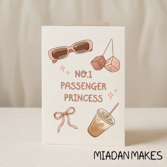 Blue Iris Designs Co - No. 1 Passenger Princess 5x7/A6 card - Collab X MM