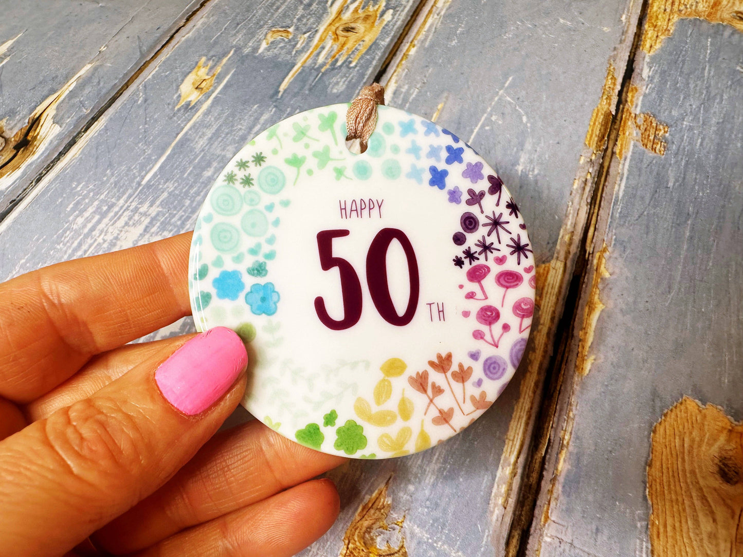 Little Heart - 50 years Floral Ceramic Circle