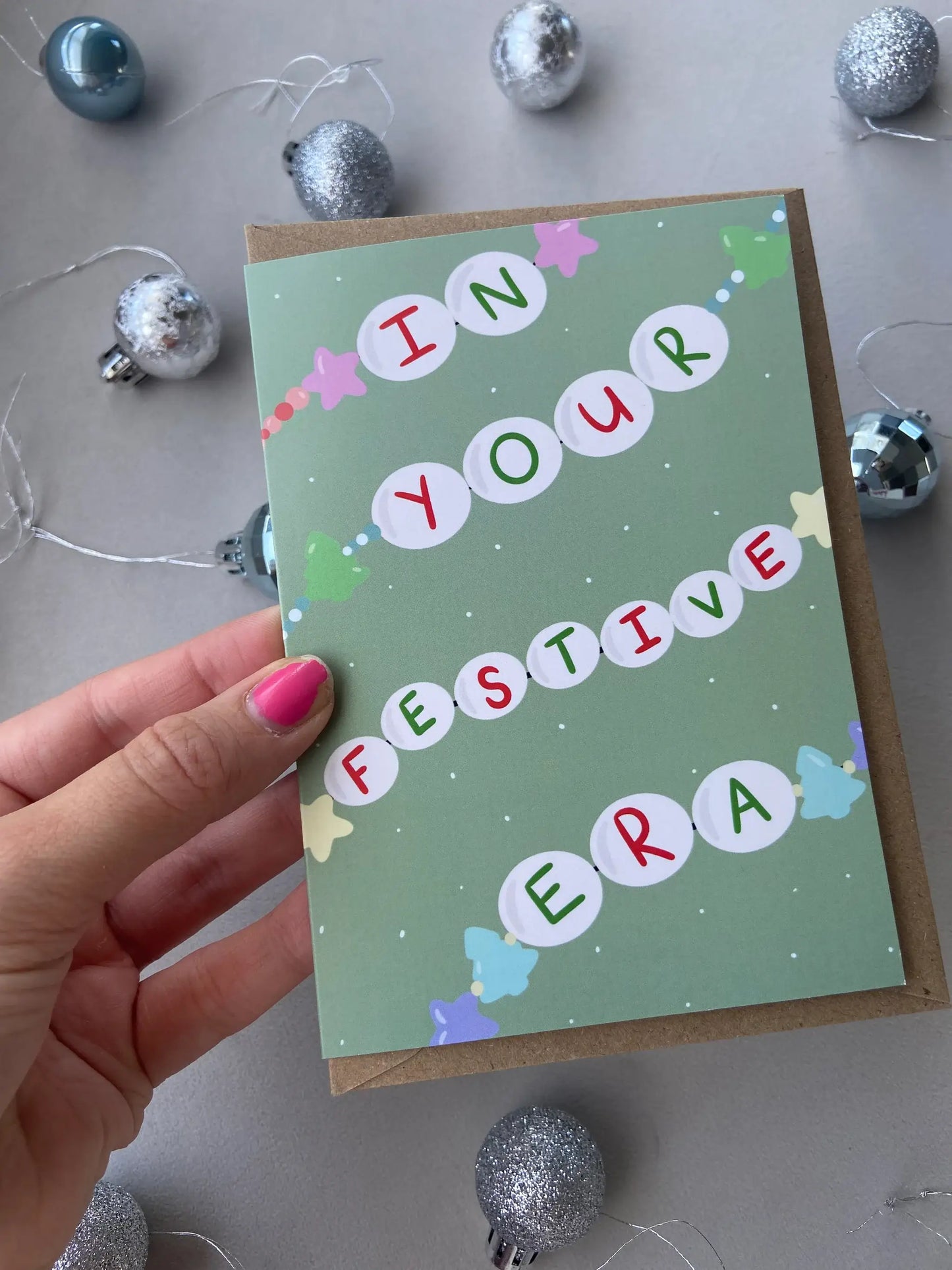 Gallerybylara - "In your festive era" card. Christmas card. A6 