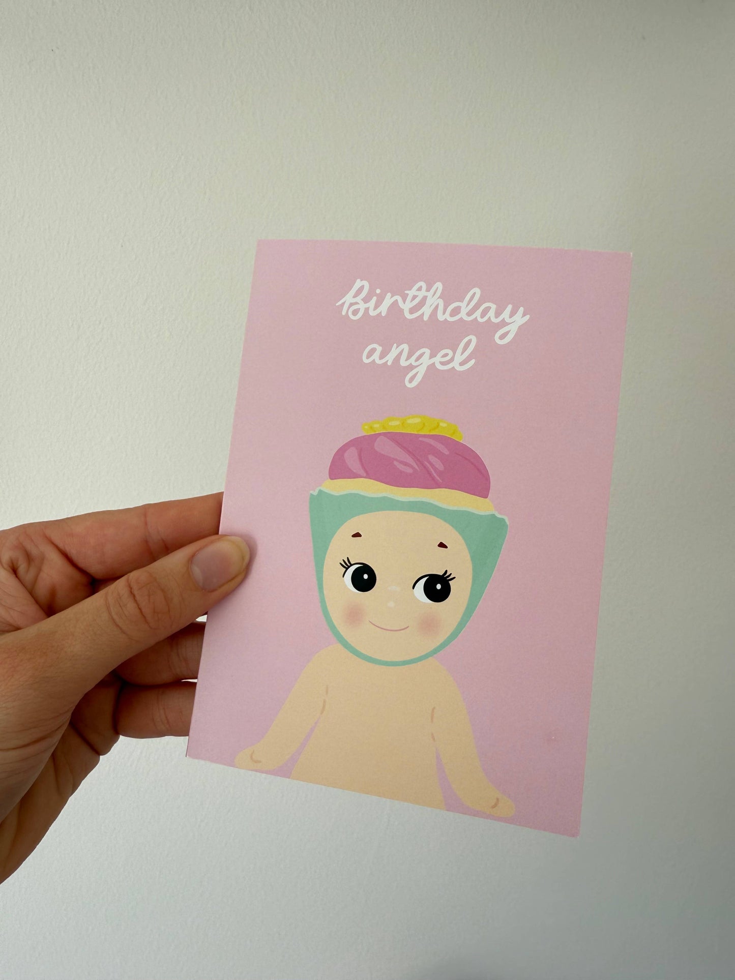 Gallerybylara - "Birthday Angel" greeting card. Trinket. A6. Birthday card
