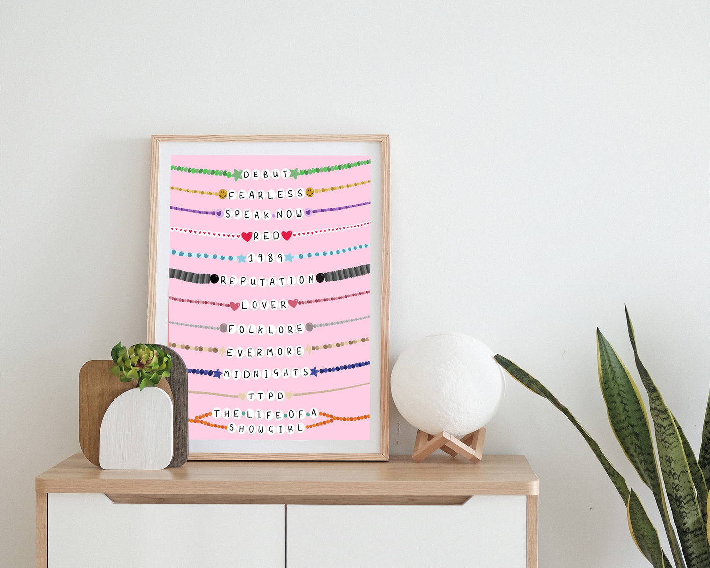 Danni Boden Designs - Album Friendship Bracelets - Taylor Swift Print - SHOWGIRL