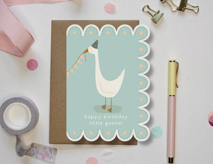 Ellice Owens Designs - Whimsical Goose Birthday Card