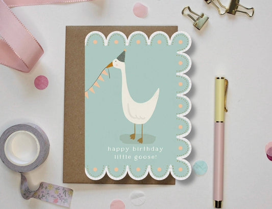 Ellice Owens Designs - Whimsical Goose Birthday Card