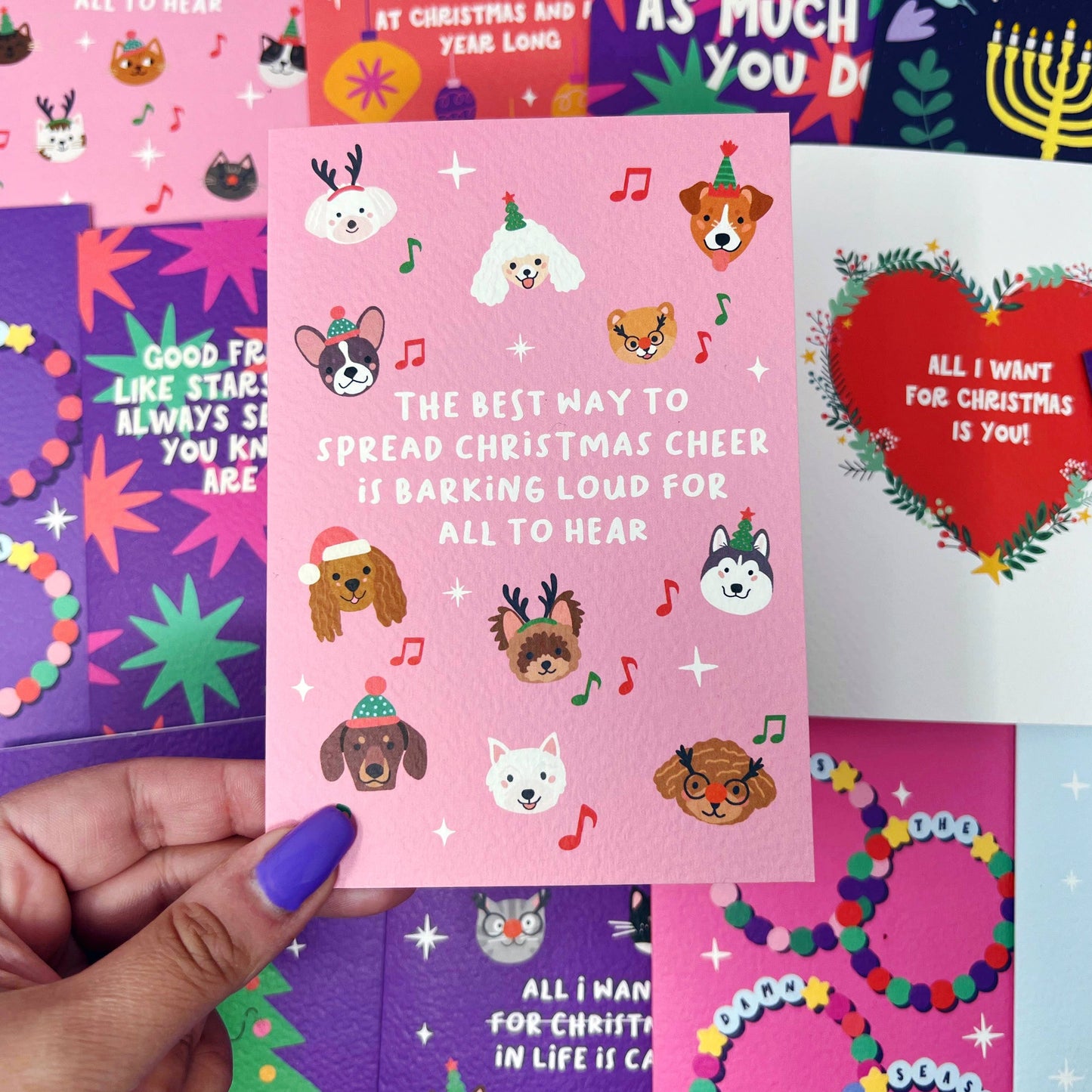 Xoxo Designs by Ruth - Christmas 'Barking Loud For All To Hear' Dog Card