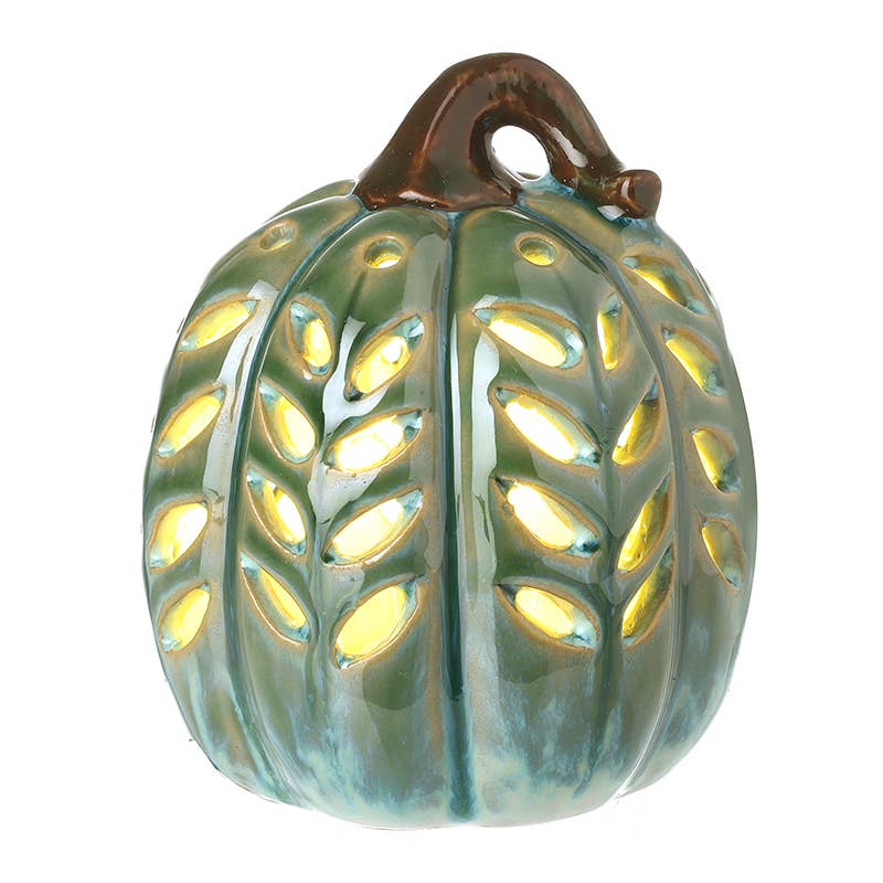Heaven Sends - GREEN CERAMIC SQUASH W/LED