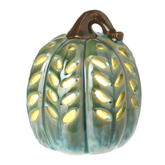 Heaven Sends - GREEN CERAMIC SQUASH W/LED