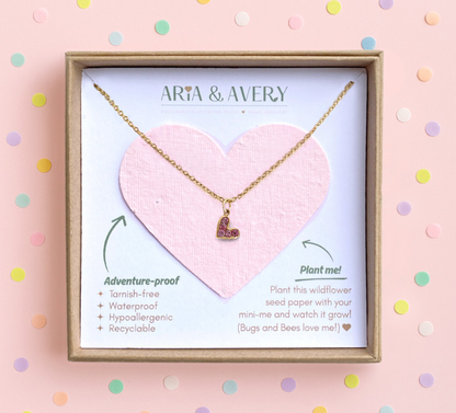 Aria & Avery - Little Love Children's Heart Charm Necklace