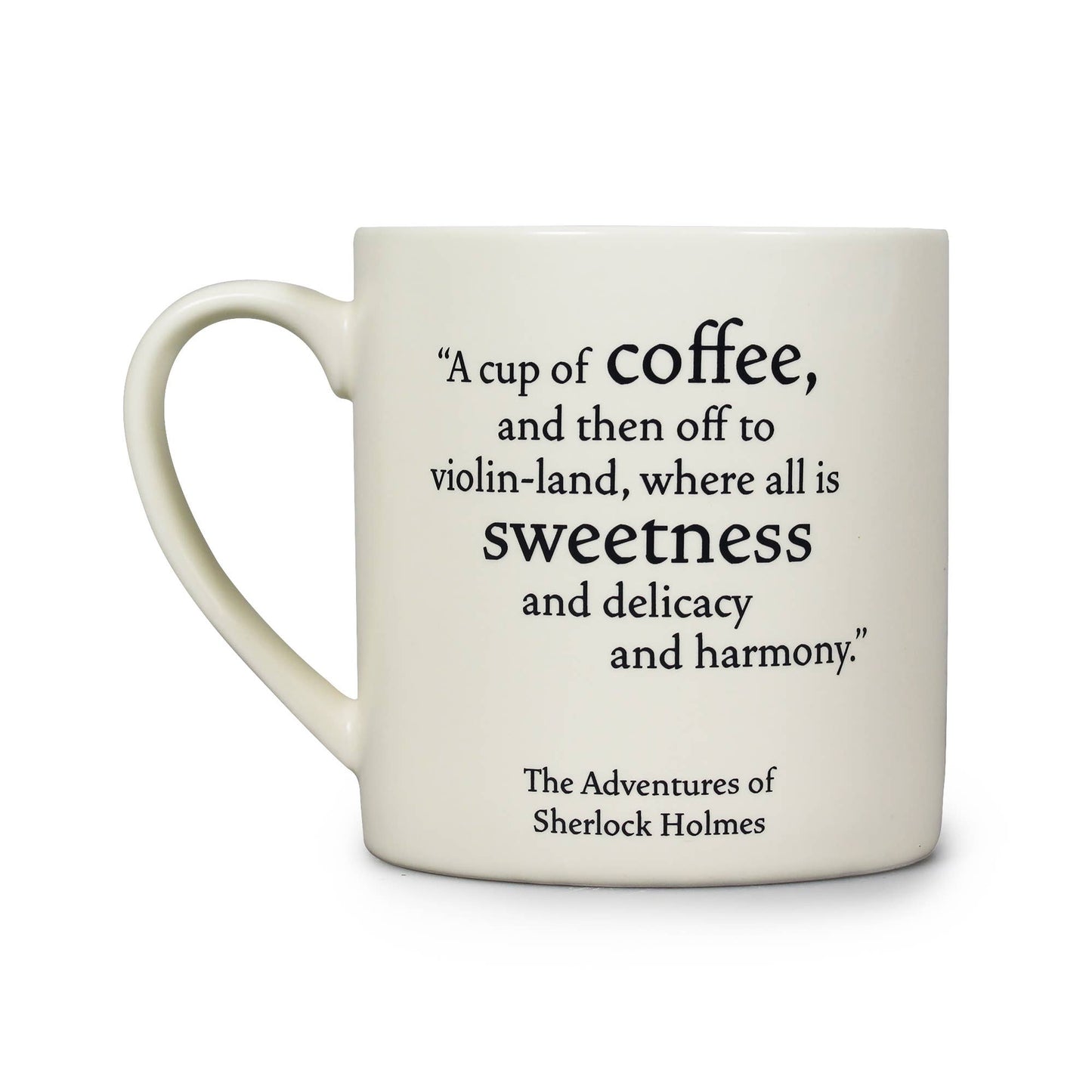 Half Moon Bay - Ceramic Mug Sherlock Holmes Dectective Literary Quote