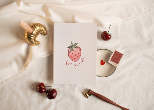 La la lu - Sweet Strawberry Card