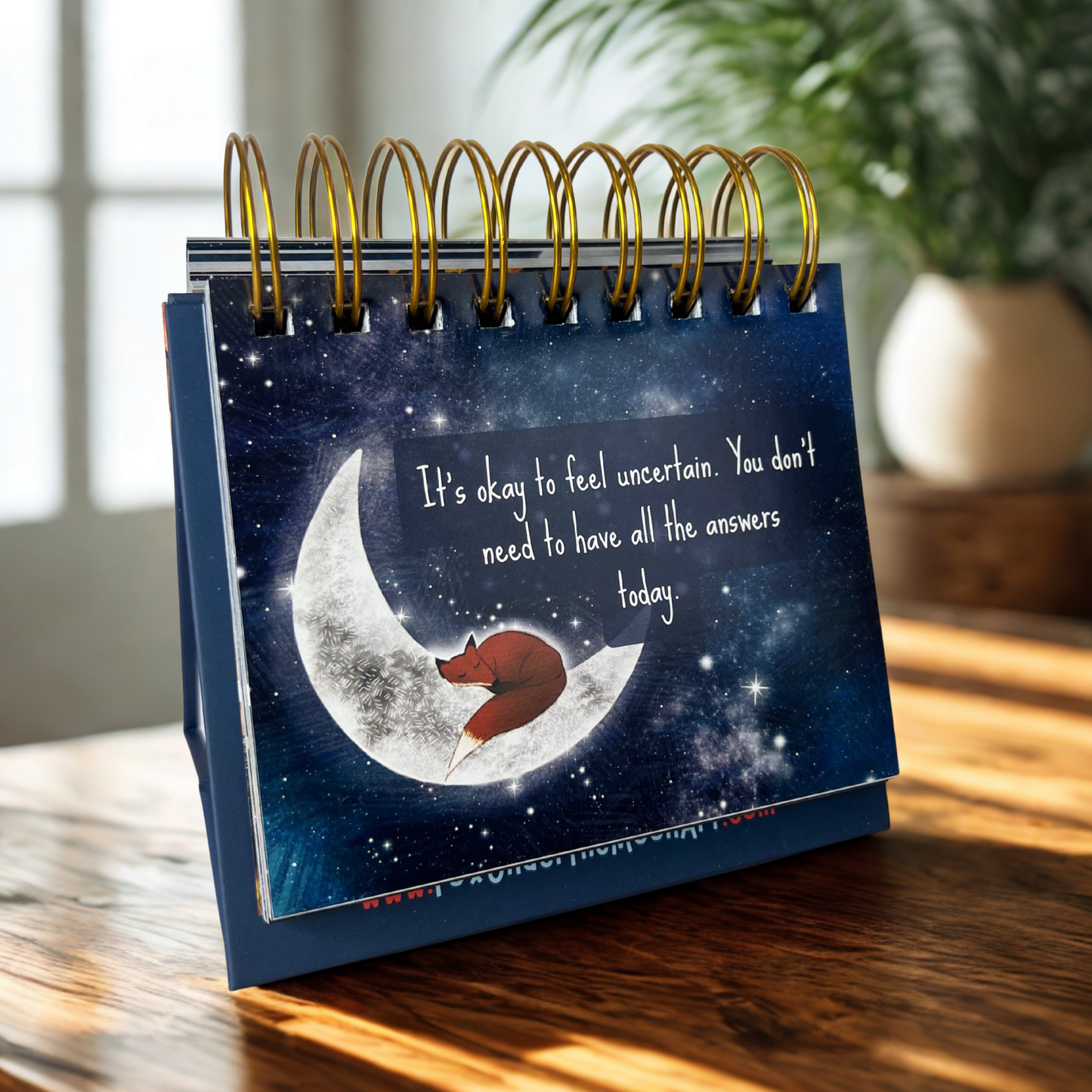Fox Under The Moon - 365 Thoughts - Daily Encouragement Desktop Flipbook