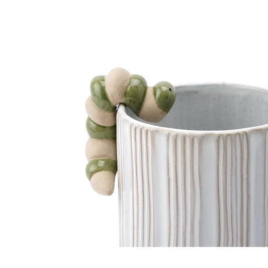 Ceramic Worm Plant Pot Hanger