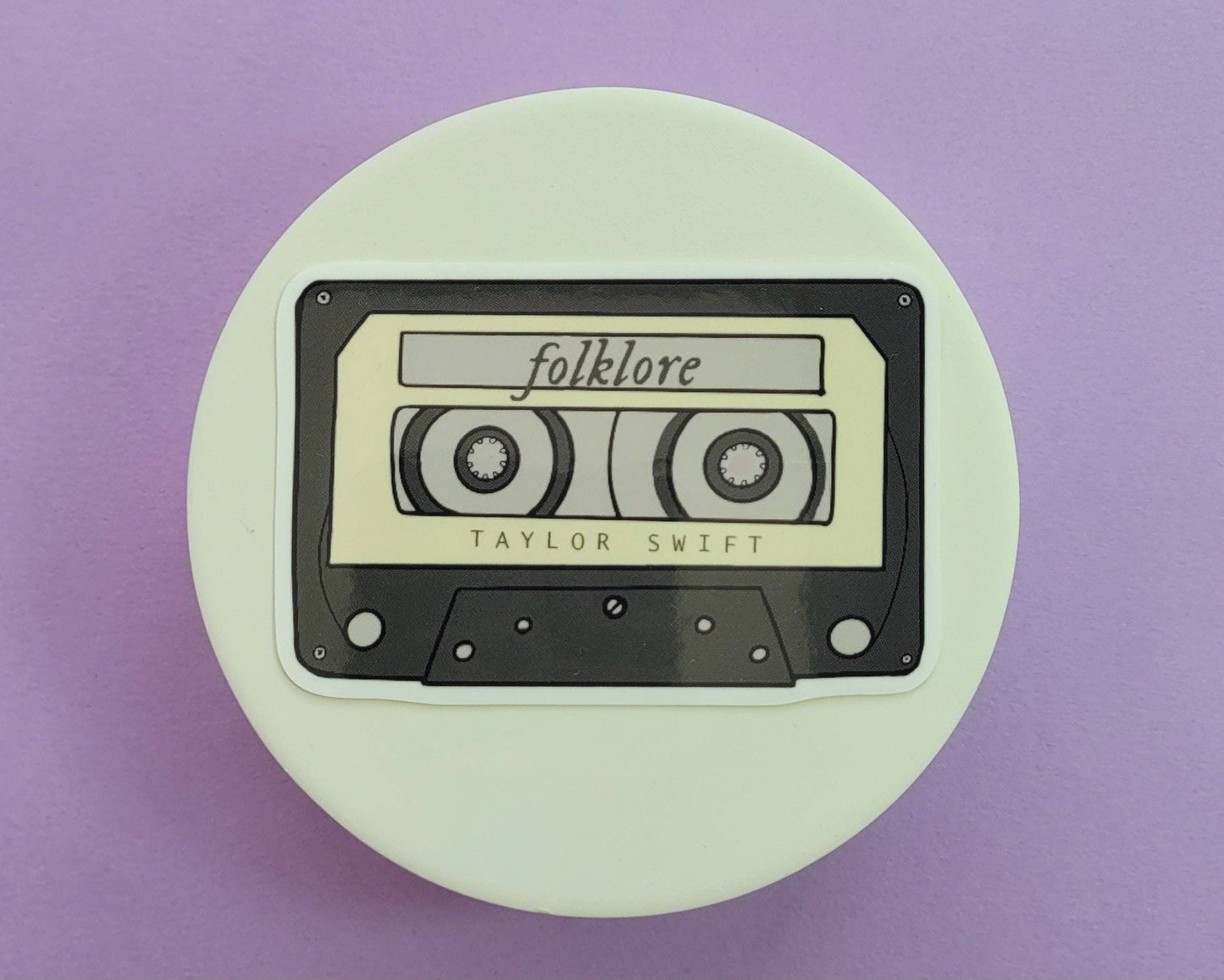 Danni Boden Designs - Folklore Album Inspired Cassette Tape Sticker - Taylor Swift