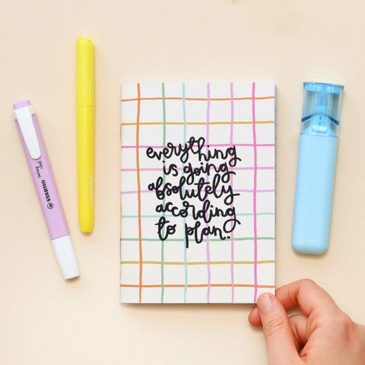 Oh, Laura - A6 notebook - everything is going according to plan