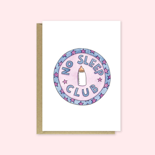 Nova & Me - No Sleep Club, Greetings Card