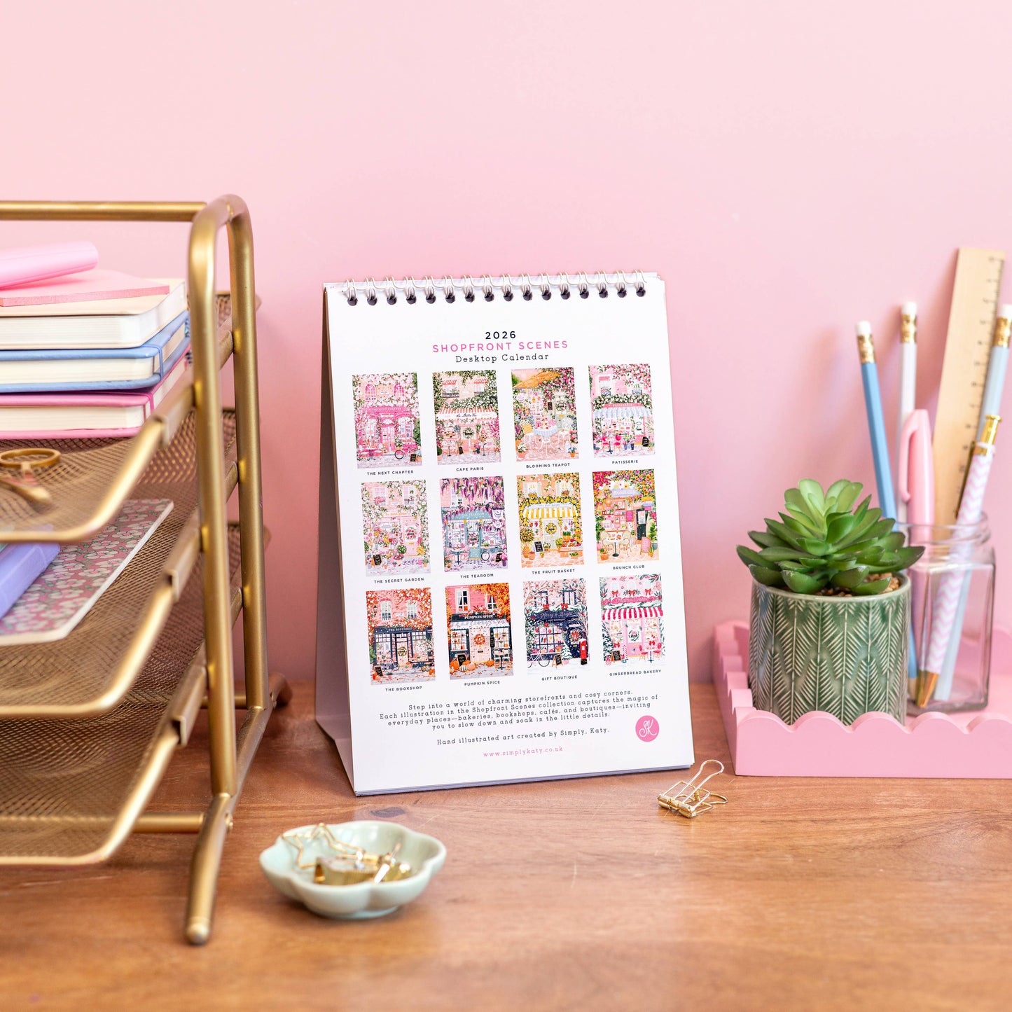 Simply, Katy - 2026 Shopfront Scenes: Desk Calendar