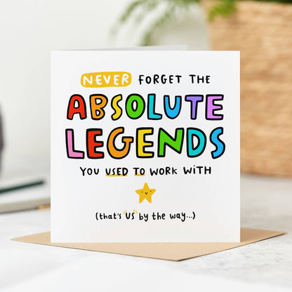 Absolute Legends - New Job Leaving Card