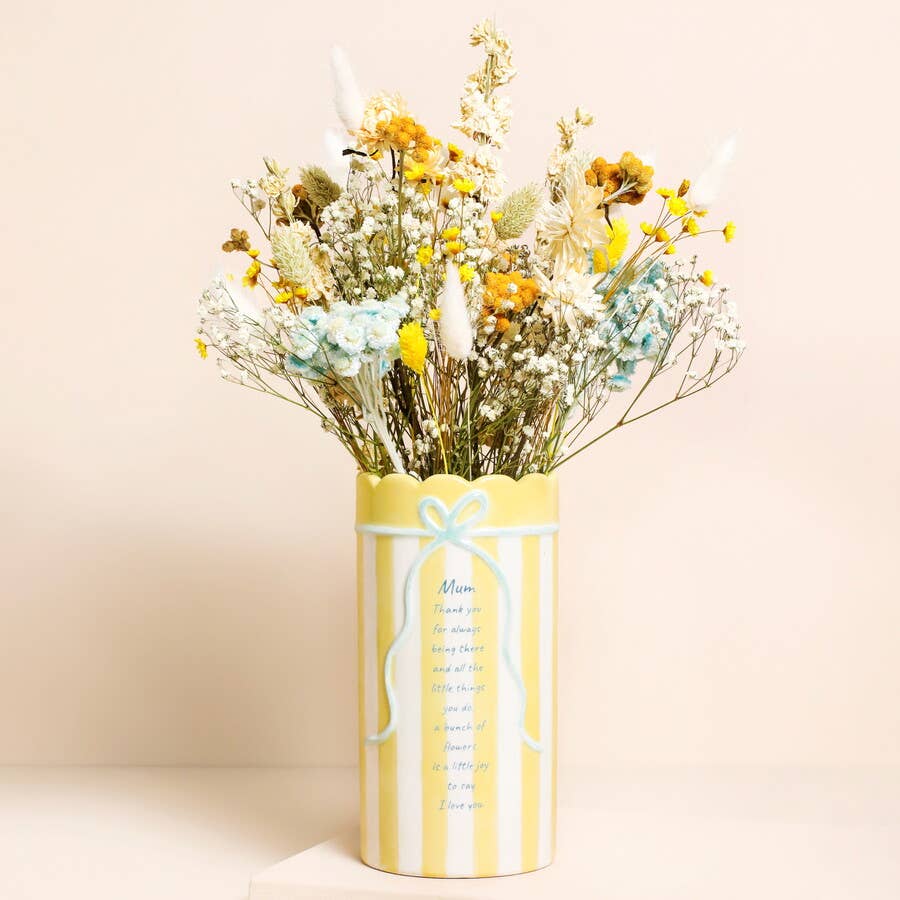 Lisa Angel - Sentimental Stripe Mum Quote Vase