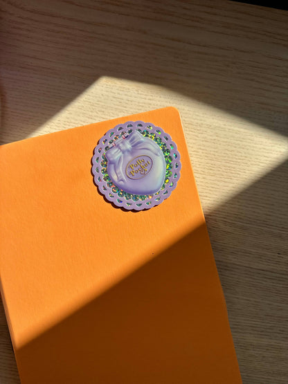 Shellflower - Polly Pocket Glitter Vinyl Sticker 