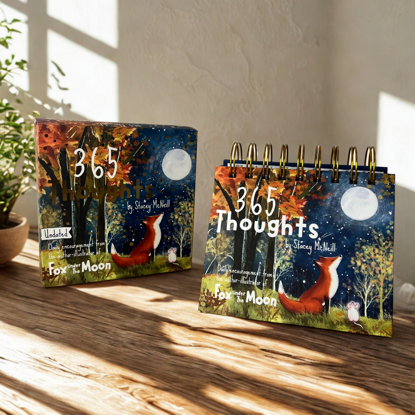 Fox Under The Moon - 365 Thoughts - Daily Encouragement Desktop Flipbook