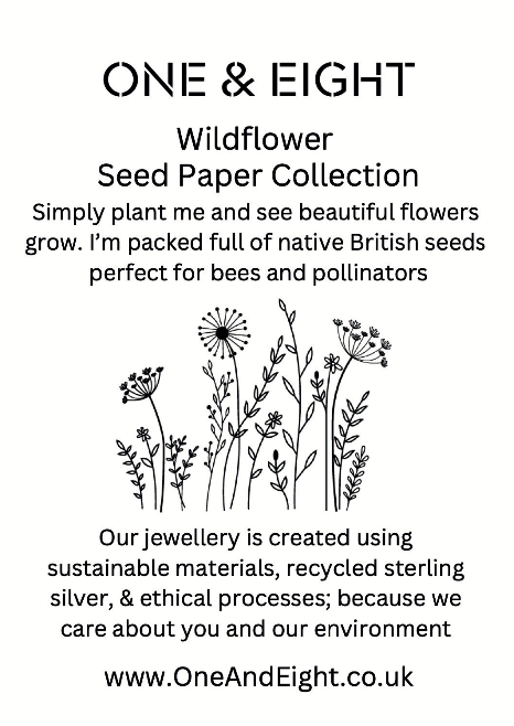 One & Eight - Seed Card Studs