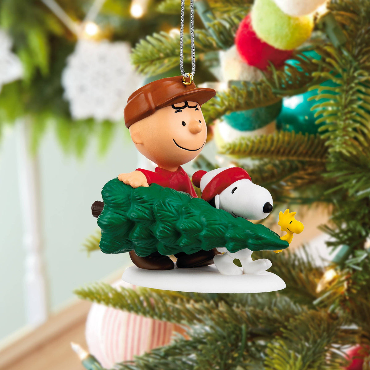 Hallmark - PEANUTS™ Hanging Ornament Charlie Brown, SNOOPY & WOODSTOCK
