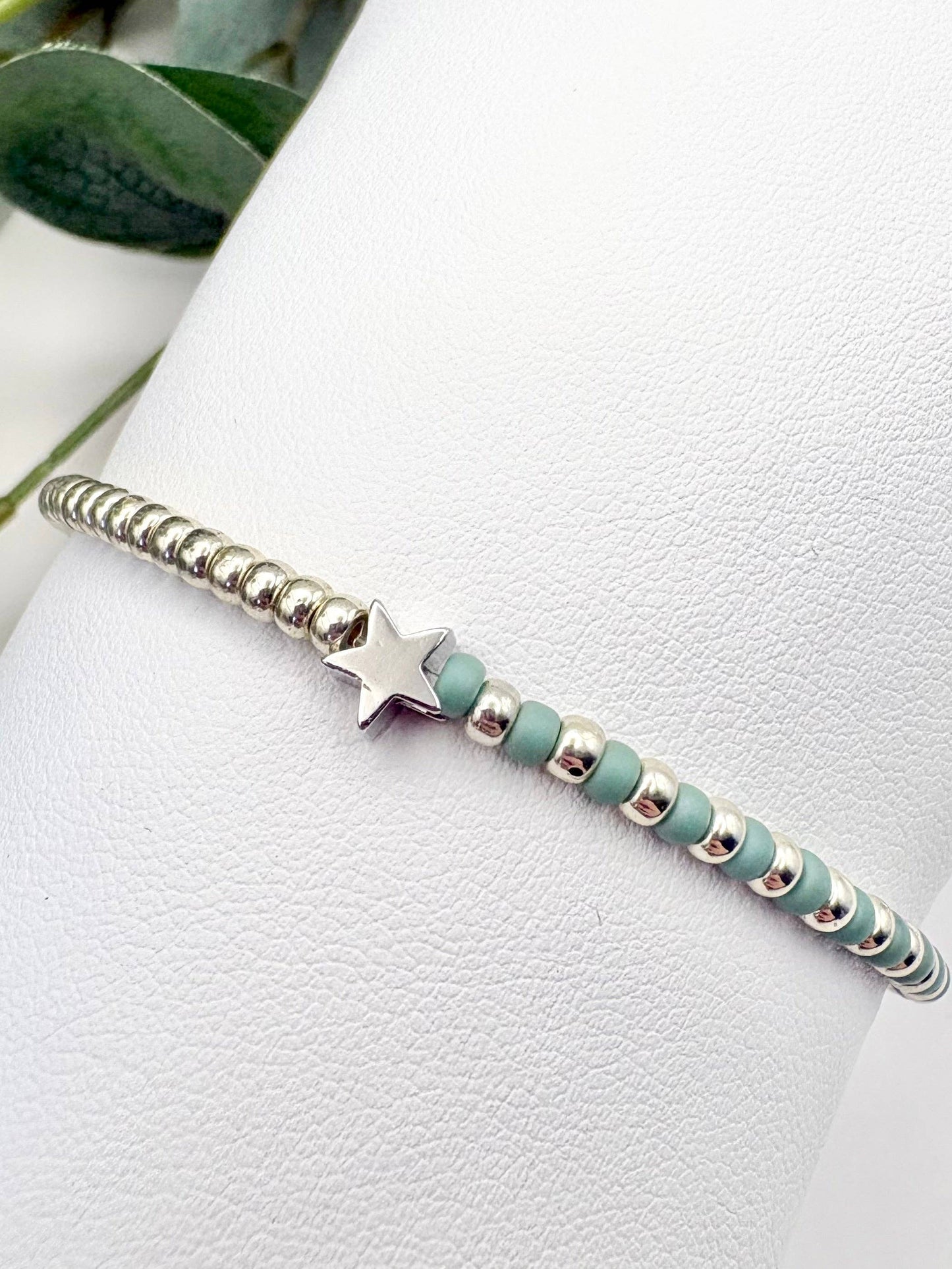 Candi Co Jewellery - Pastel Seed Beaded Charm Bracelet