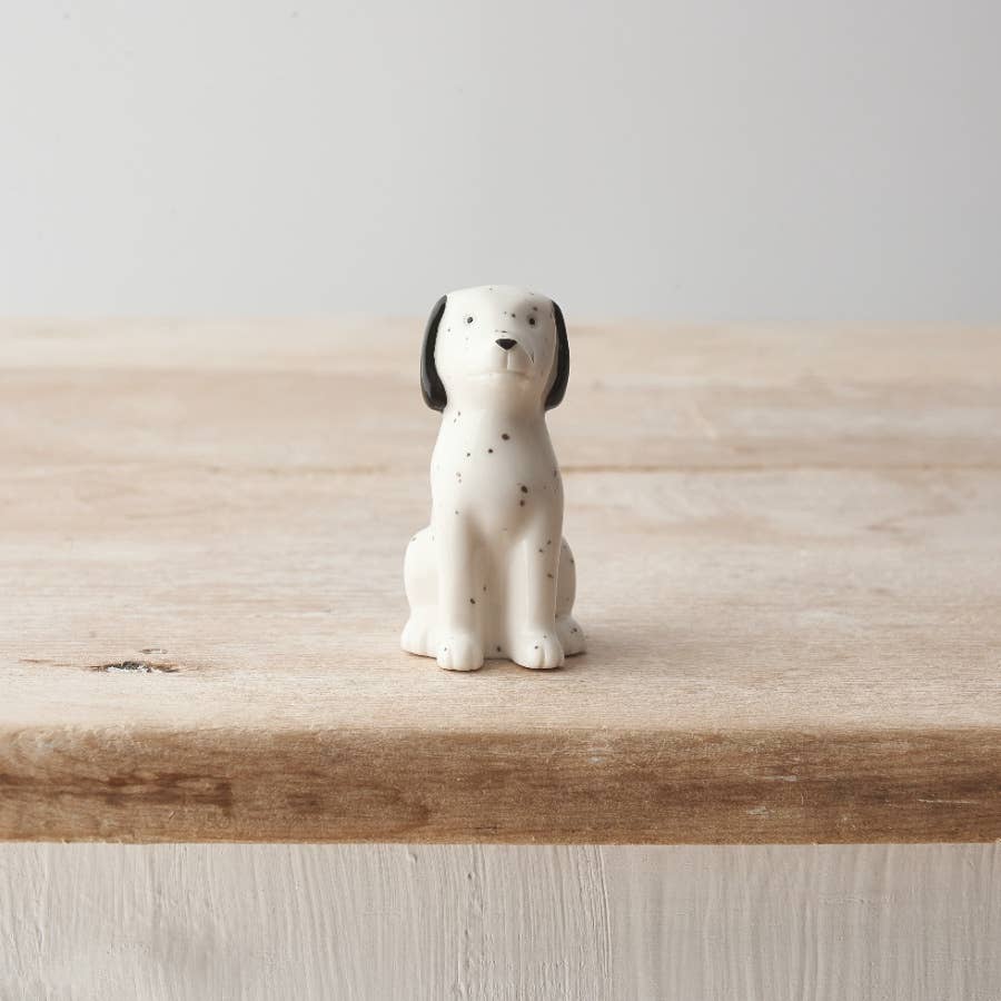 Gainsborough Giftware x Portland Living - Speckle Porcelain Dog, 6cm