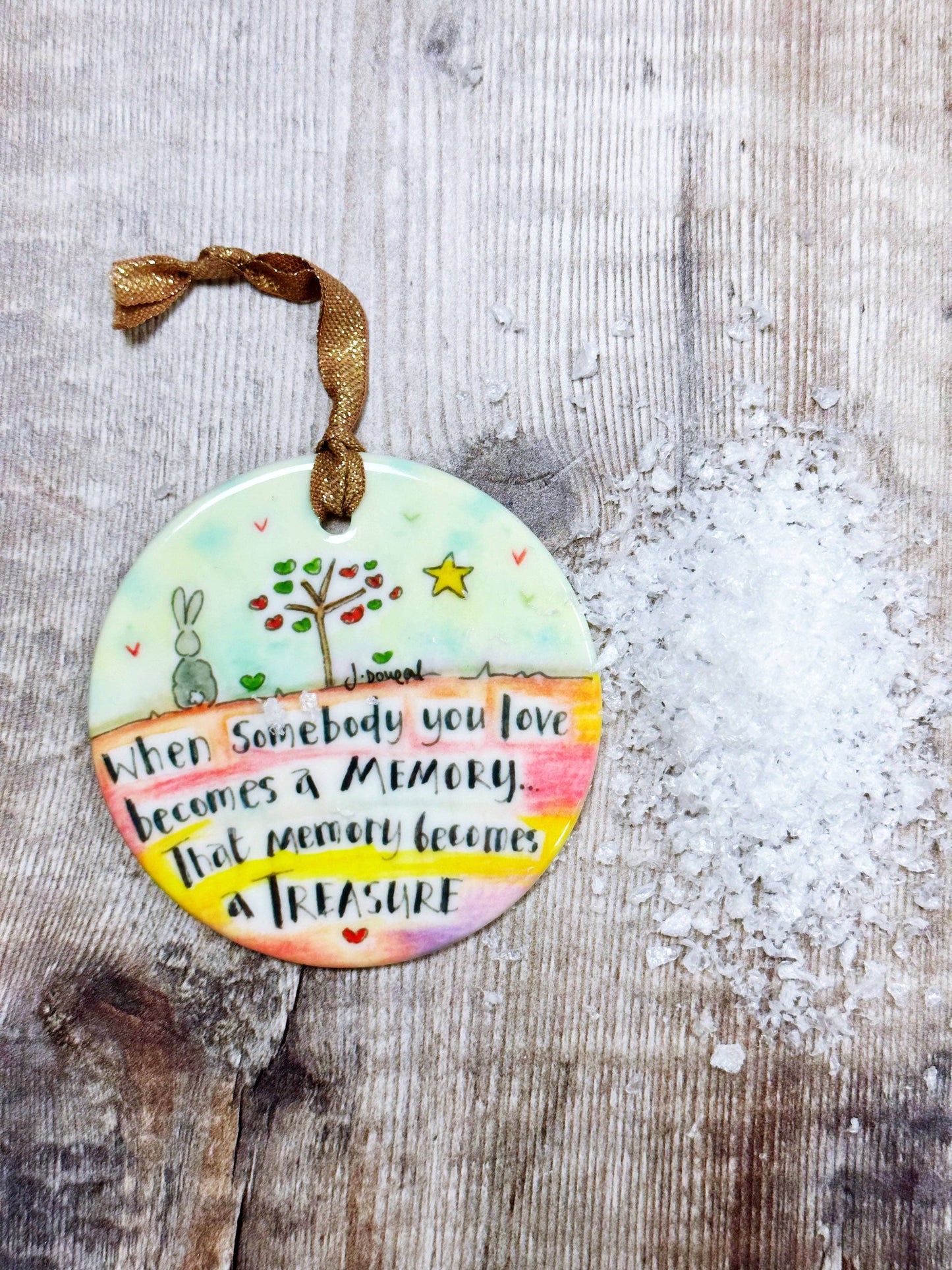Little Heart - Memories Ceramic Bauble