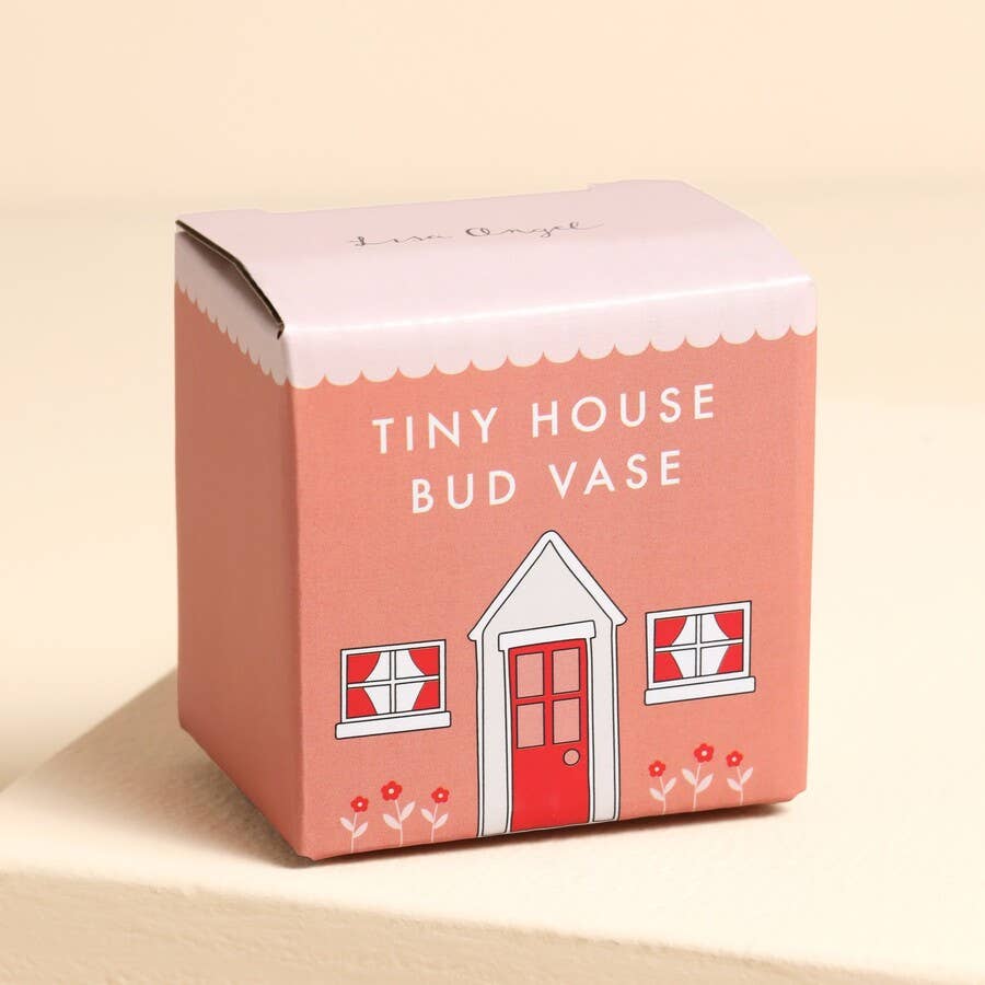 Lisa Angel - Tiny Ceramic House Bud Vase