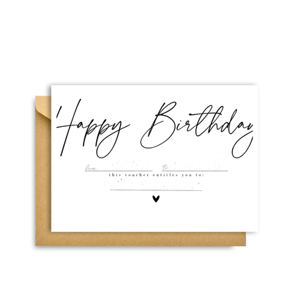 Hygge Cards - HAPPY BIRTHDAY VOUCHER CARD