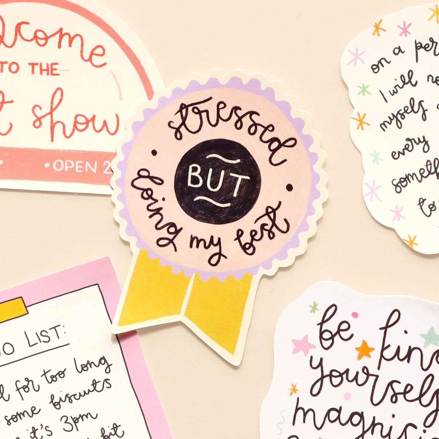 Oh, Laura - Vinyl sticker - stressed but doing my best