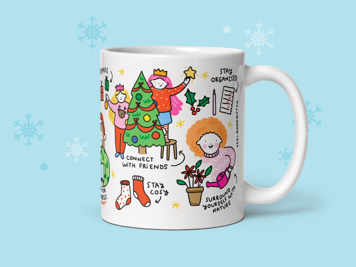 Feel Good Gift co. - Christmas wellbeing, winter mental health gift mug