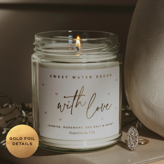 Sweet Water Decor - *NEW* With Love 9 oz Soy Candle - Wedding Gifts & Decor