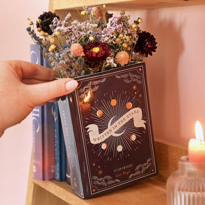 Lisa Angel - Ceramic Navy Celestial Book Vase