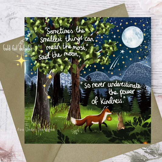 Fox Under The Moon - 'The Smallest Things' -Greeting Card From Fox Under The Moon