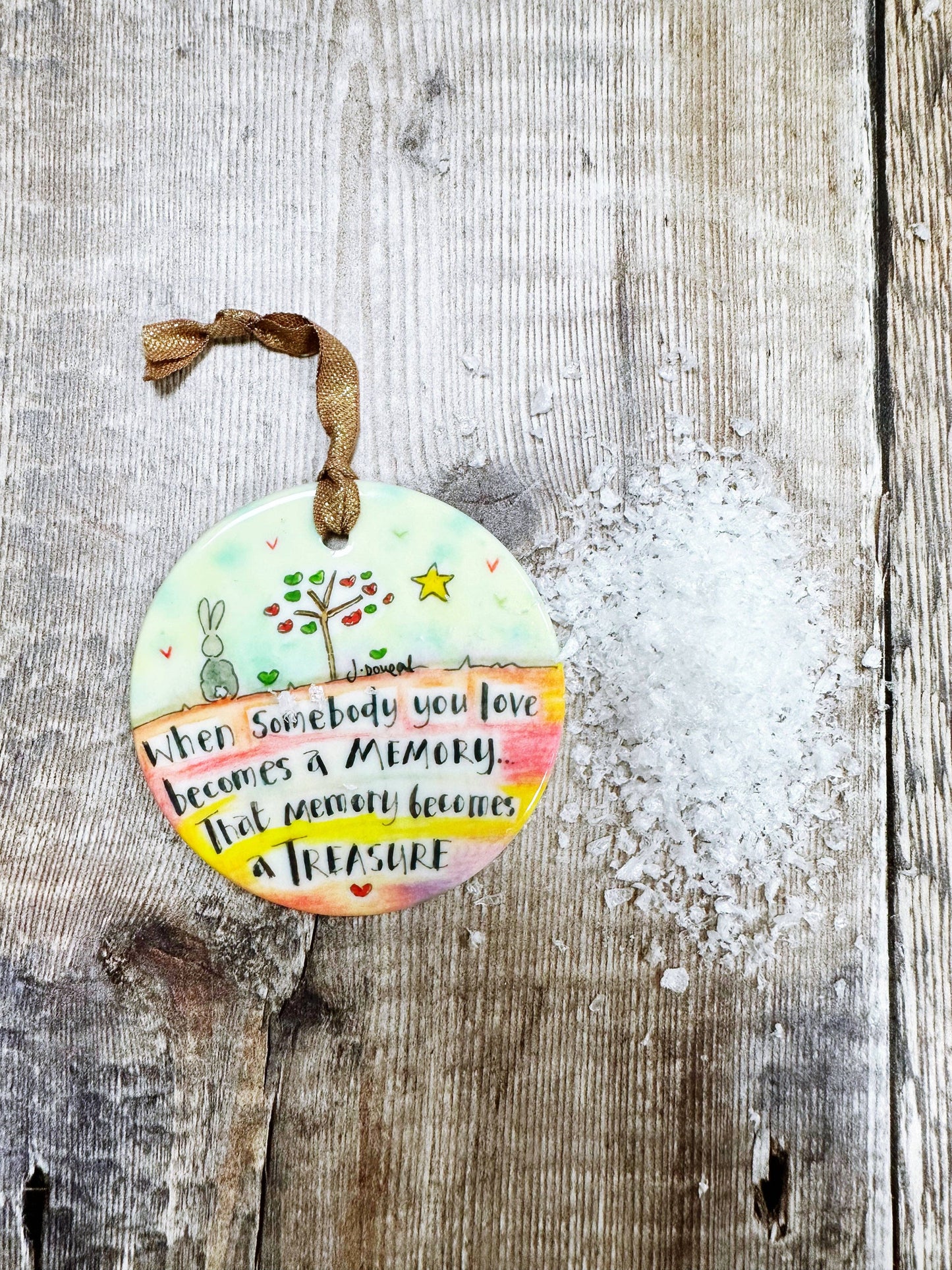 Little Heart - Memories Ceramic Bauble