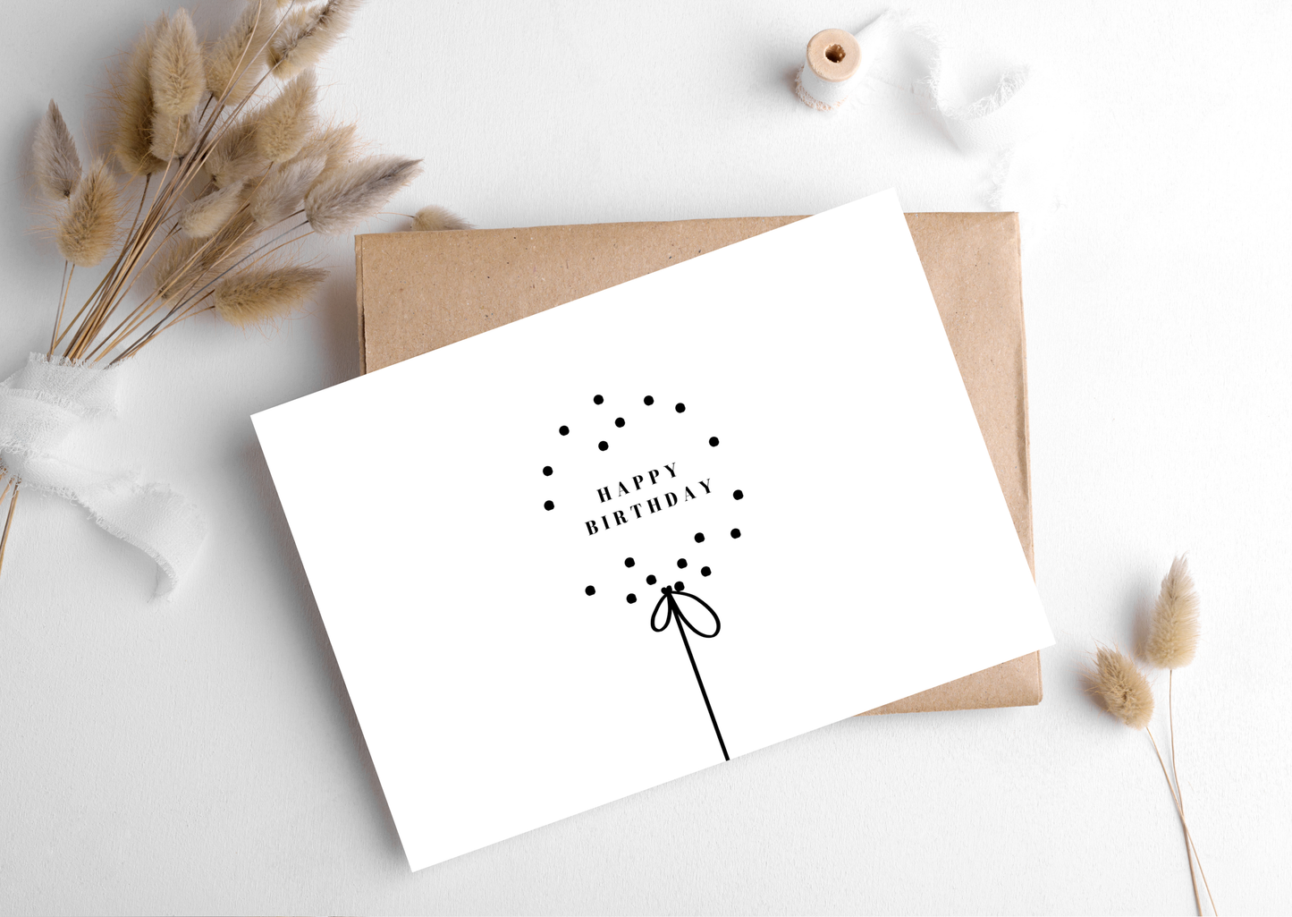 Hygge Cards - HAPPY BIRTHDAY BALLOON DOTS CARD