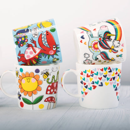 Rachel Ellen Designs - Boxed Bone China Mug - You're My Cup Of Tea/Hearts