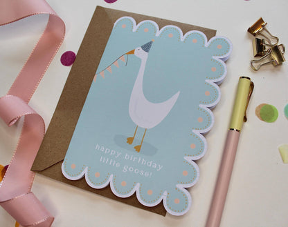Ellice Owens Designs - Whimsical Goose Birthday Card