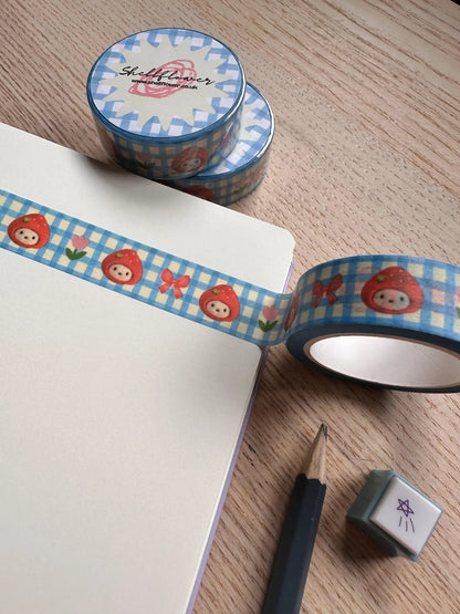 Shellflower - Strawberry Bunny Washi Tape 
