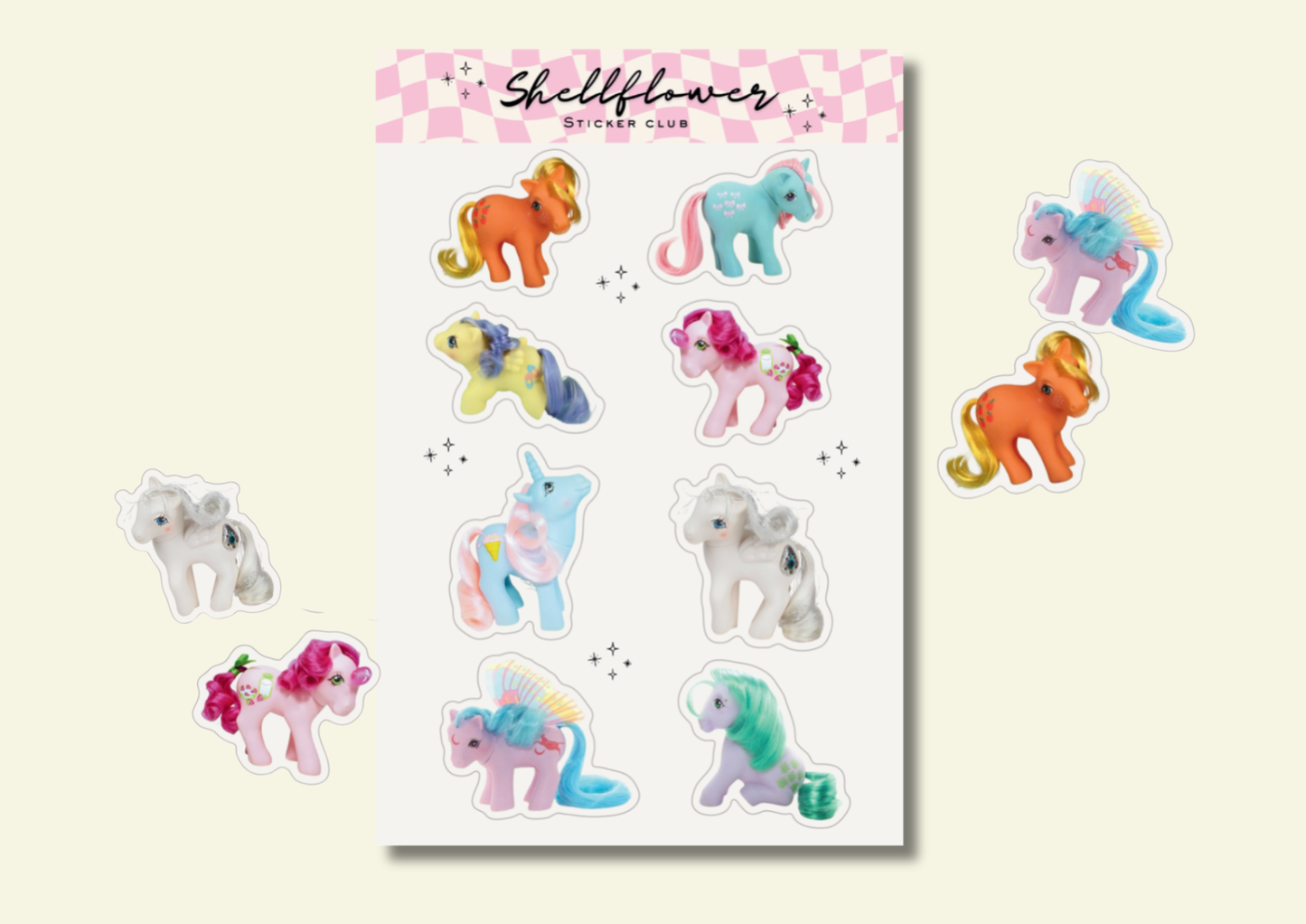Shellflower - My Little Pony Sticker Sheet