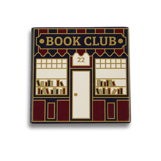 Half Moon Bay - Coaster Single Ceramic - Pulteney Press (Book Club)