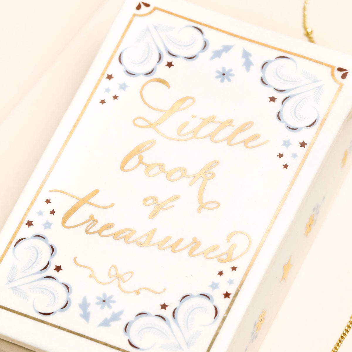 Lisa Angel (US Duties Paid) - Ceramic 'Little Book of Treasures' Trinket Pot