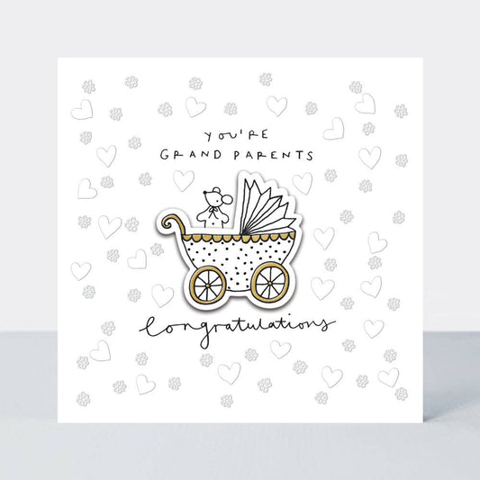 Rachel Ellen Designs - Paper Treasures - You're Grandparents/Congratulations/Pram