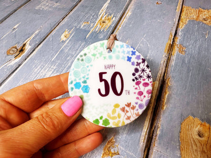 Little Heart - 50 years Floral Ceramic Circle