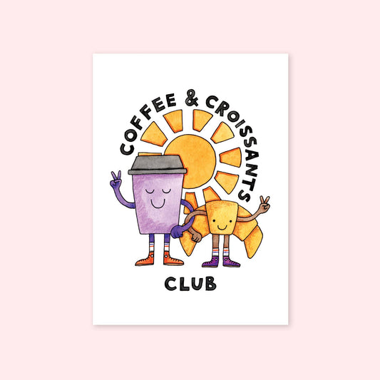 Nova & Me - Coffee & Croissants Mini Print