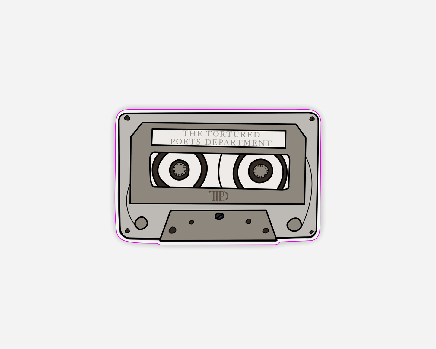 Danni Boden Designs - Tortured Poets Department Cassette Tape Taylor Swift Sticker