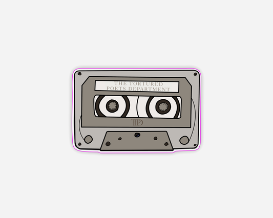 Danni Boden Designs - Tortured Poets Department Cassette Tape Taylor Swift Sticker